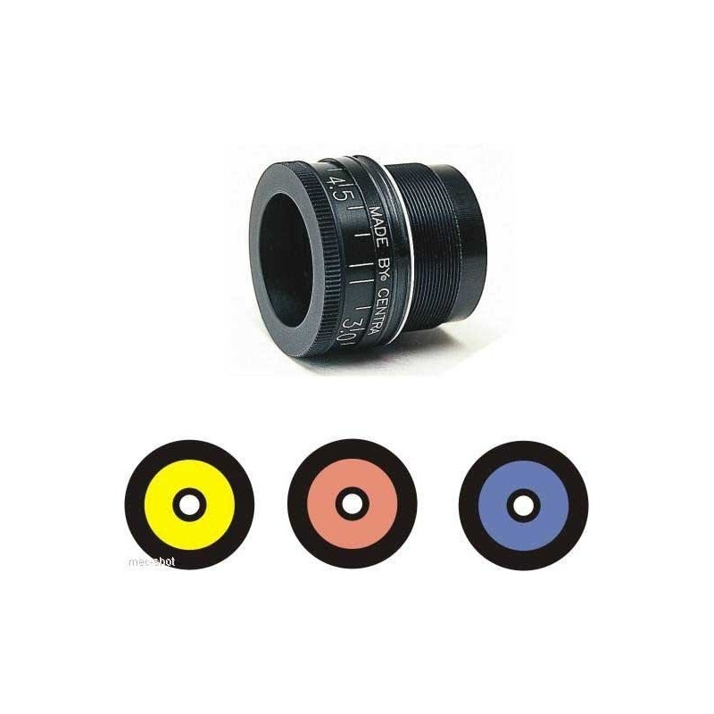 Iris coloured glass front sight rings